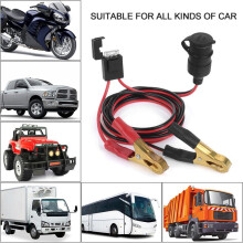 Extensão de bateria com adaptador para isqueiro, conector de alta potência para cortadores de grama, reboques, pulverizadores, barcos, baterias de