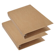 Capa protetora para scrapbook com abertura superior, ideal para uso no escritório. Possui divisórias de página práticas e com separação