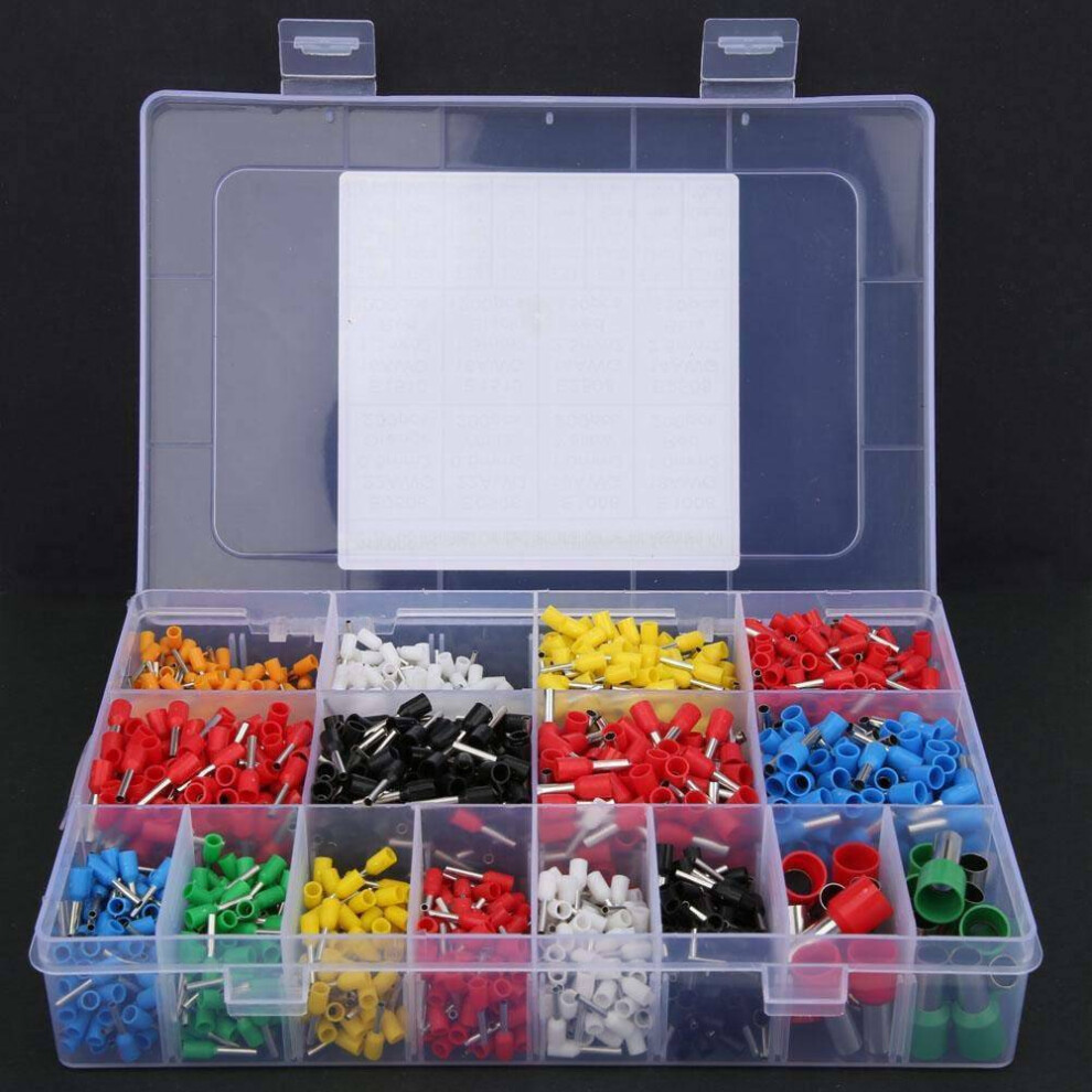 Professional Crimp Pin Terminal Connector Assortment, Flame-Retardant Insulated Wire Ferrules Kit For Auto Mechanic, Anti-Corrosion Connector With 9128293145985