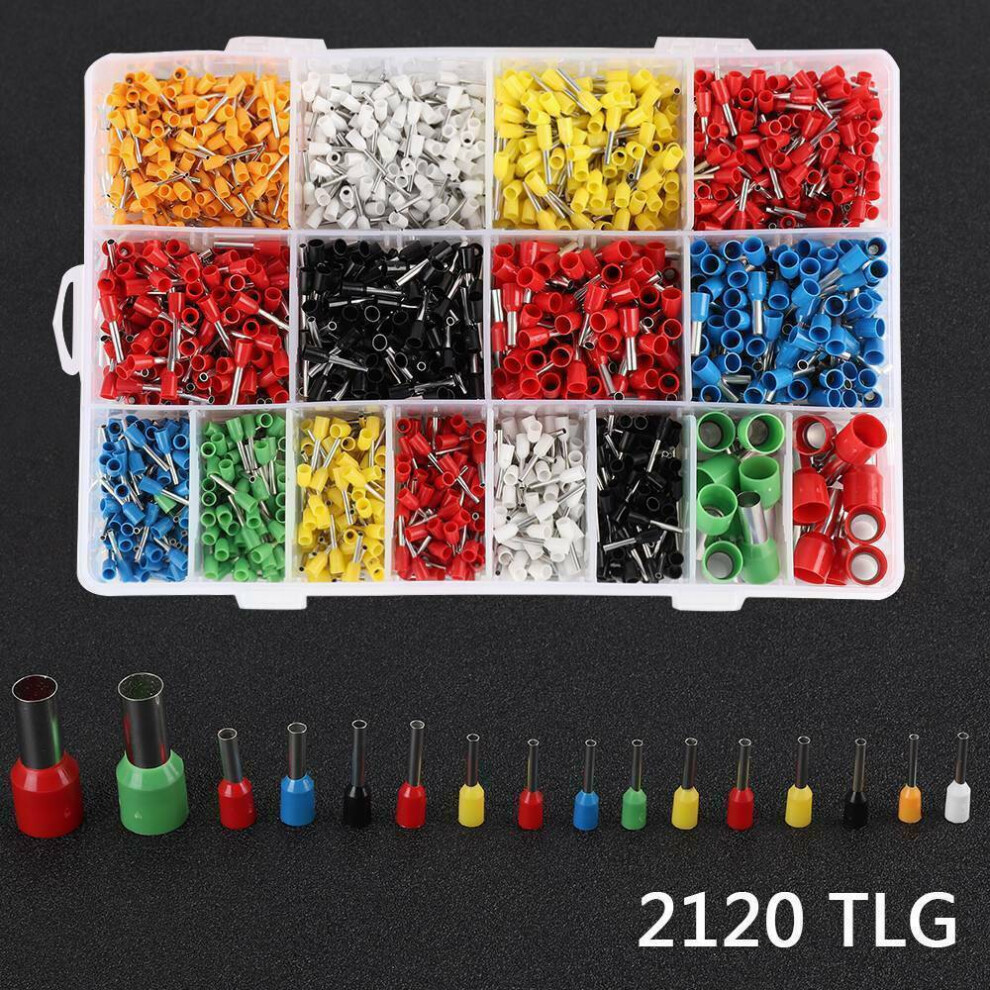 Wire Ferrules Terminals Kit, Crimp Pin Terminal Connector For Garage Auto Mechanic, Assortment Of High Quality Copper With Plating Tine Technology, 9169997102485