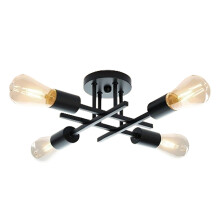 Aspect geometric modern pentru dormitor și sufragerie, lampă semi-încastrată cu stil vintage modern pentru diverse spații interioare, soclu E26