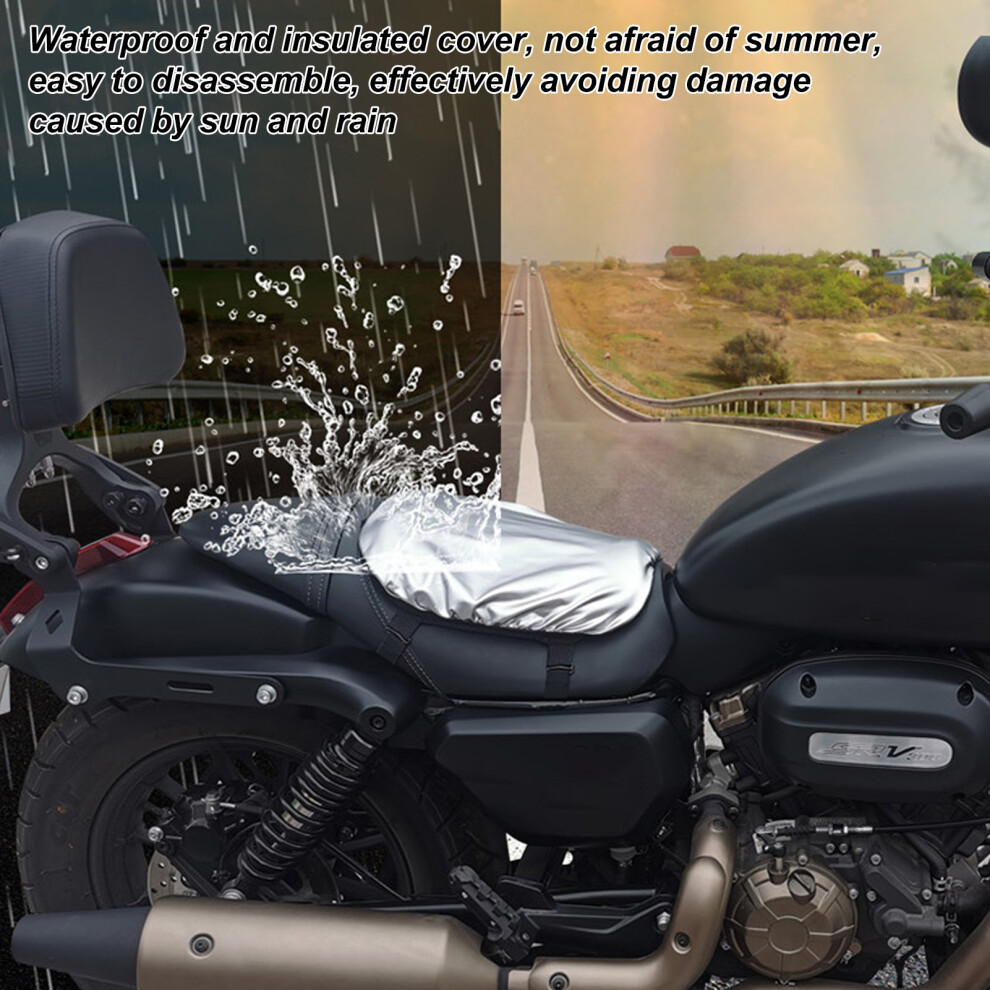 Motorcycle Gel Seat Cushion 3D Honeycomb Breathable Shock-Absorbing 35X32x4cm 4651369526524