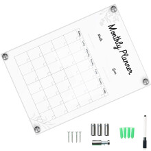 4Sets Transparentes Wand Memo Board Acryl Hängeschild