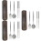 3Sets Outdoor Besteck Set Tragbar Für Camping Picknick 7
