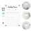 4Sets Transparentes Wand Memo Board Acryl Hängeschild 10