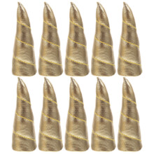 40Stk Goldene Multifunktionale DIY Haarhörner Haarschmuck Kinder