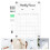 4Sets Transparentes Wand Memo Board Acryl Hängeschild 9