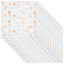400Stk Ölfeste Food Wraps Für Sandwiches Chips Und Kuchen Mehrfarbig