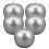 20Stk Künstliche Apfel Modelle Silber Polyfoam Für Malerei Requisiten 1