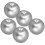 20Stk Künstliche Apfel Modelle Silber Polyfoam Für Malerei Requisiten 2