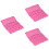 3Stk Malpalette Pink Robustem Kunststoff, Farbmischbox 6