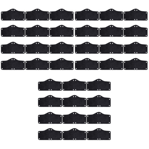 36Stk Schwarz Hard Hat Sweatband Polyester Schweißabsorber Helm 2
