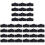 36Stk Schwarz Hard Hat Sweatband Polyester Schweißabsorber Helm 2