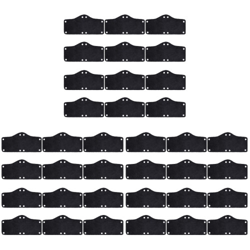 36Stk Schwarz Hard Hat Sweatband Polyester Schweißabsorber Helm 1