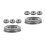2Sets Robuste Kerzenhalter Aus Für Zuhause Silber Design 5