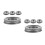 2Sets Robuste Kerzenhalter Aus Für Zuhause Silber Design 9