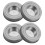 2Sets Robuste Kerzenhalter Aus Für Zuhause Silber Design 2