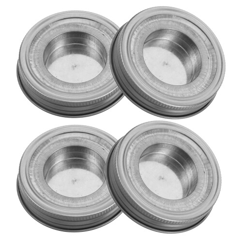 2Sets Robuste Kerzenhalter Aus Für Zuhause Silber Design 1