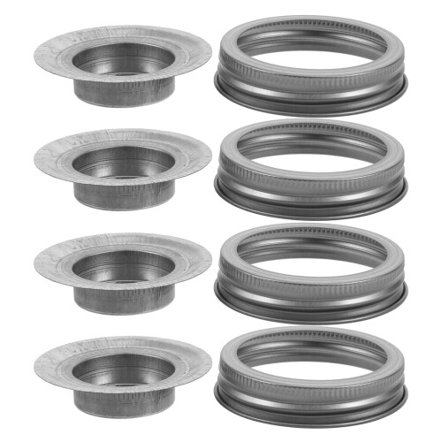 2Sets Robuste Kerzenhalter Aus Für Zuhause Silber Design 2