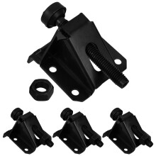 2Sets Möbelstellfüße Metall, Schwarz, Verstellbar Für Schränke