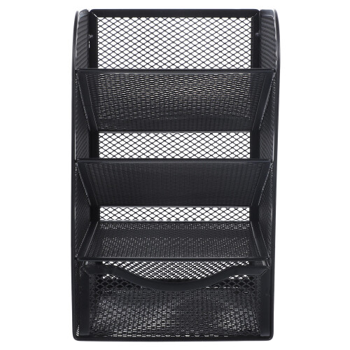 4Stk Schreibtisch Organizer Metall Stiftbox Mit Schublade Und Fächern 1