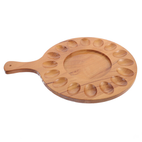 3Stk Holz Eierhalter Für 16 Eier Mit Kreativem Design, Hellbraun 2