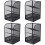 4Stk Schreibtisch Organizer Metall Stiftbox Mit Schublade Und Fächern 6
