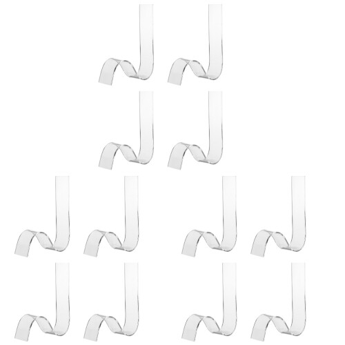 12Stk Transparent Schuhdisplay Acryl S-Förmige Schuhregale 1