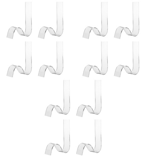 12Stk Transparent Schuhdisplay Acryl S-Förmige Schuhregale 2