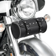 3St Duurzame Zwarte Motor Saddlebag PU Leer Met Opbergruimte