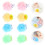 16Stk Kinder Badeblumen Cartoon Foaming Balls Netz 11
