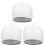 3St Zwarte Ronde Plastic Hoeddisplay Steun Thuis 2