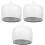 3St Zwarte Ronde Plastic Hoeddisplay Steun Thuis 3