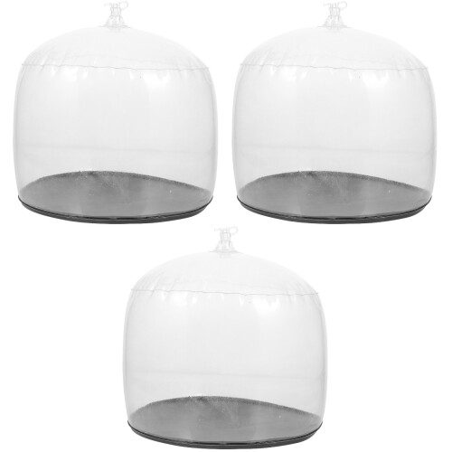 3St Zwarte Ronde Plastic Hoeddisplay Steun Thuis 2