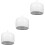 3St Zwarte Ronde Plastic Hoeddisplay Steun Thuis 5
