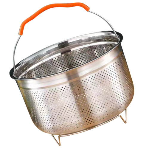 4Stk Reusable Dampfkorb Silber Für Gemüse Reis Und 1