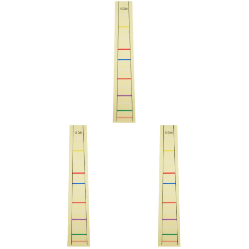 3Pcs Yellow Cello Fingerboard Label Stickers for 1/4 Size Beginner Use 1