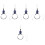 5St Leesvergrootglas Kettingen Handtas Hanger Vrouwen 6
