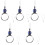 5St Leesvergrootglas Kettingen Handtas Hanger Vrouwen 5