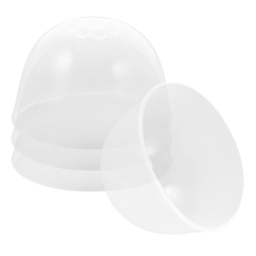 8St Flexibele Siliconen Haarmuts Voor Pruik Cover Transparant