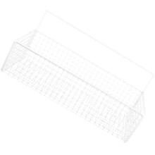 2Stk Weißer Metall Hängekorb Küchenkorb Wand Gemüse