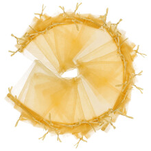 200Stk Goldene Stoffbeutel Zum Verpacken Von Schmuck Und Partyartikeln