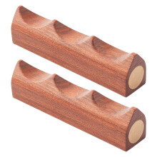 10Stk Holz Kalligrafie Pinselhalter Mit Kupferdesign Für Zuhause