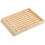 3Stk Holzserviertablett - Und Snackplatte Schlicht Robust Hellgelb 1