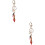 2Stk Robuster Schlüsselanhänger Eisen Mit Rotem Lippenstift-Design 8