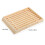 3Stk Holzserviertablett - Und Snackplatte Schlicht Robust Hellgelb 2
