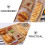 3Stk Holzserviertablett - Und Snackplatte Schlicht Robust Hellgelb 7