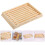 3Stk Holzserviertablett - Und Snackplatte Schlicht Robust Hellgelb 8