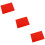 3St Antislip Siliconen En Deegmat Rood Voor 9