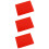 3St Antislip Siliconen En Deegmat Rood Voor 8